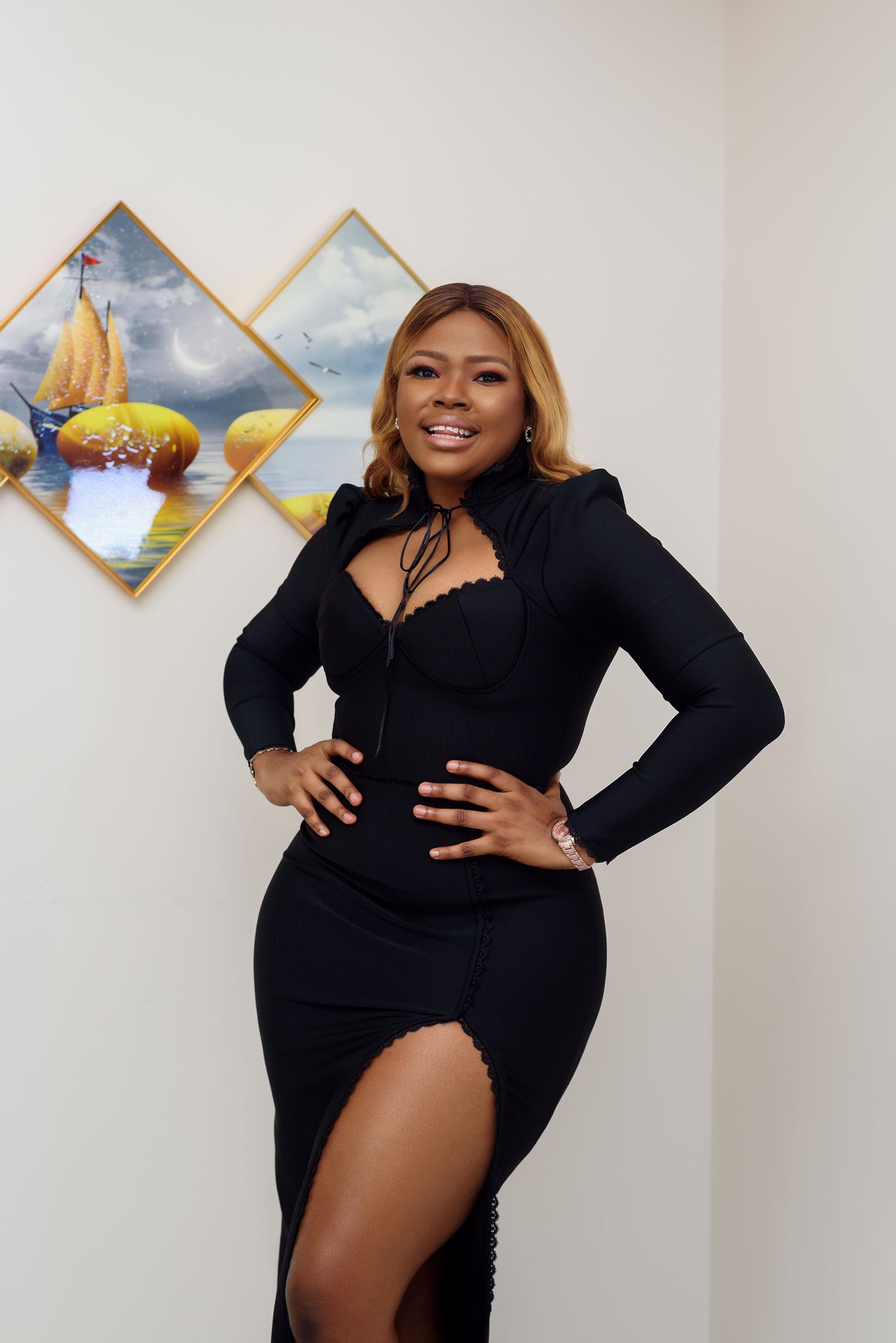 Black Vintage Stylish evening wear for special occasions