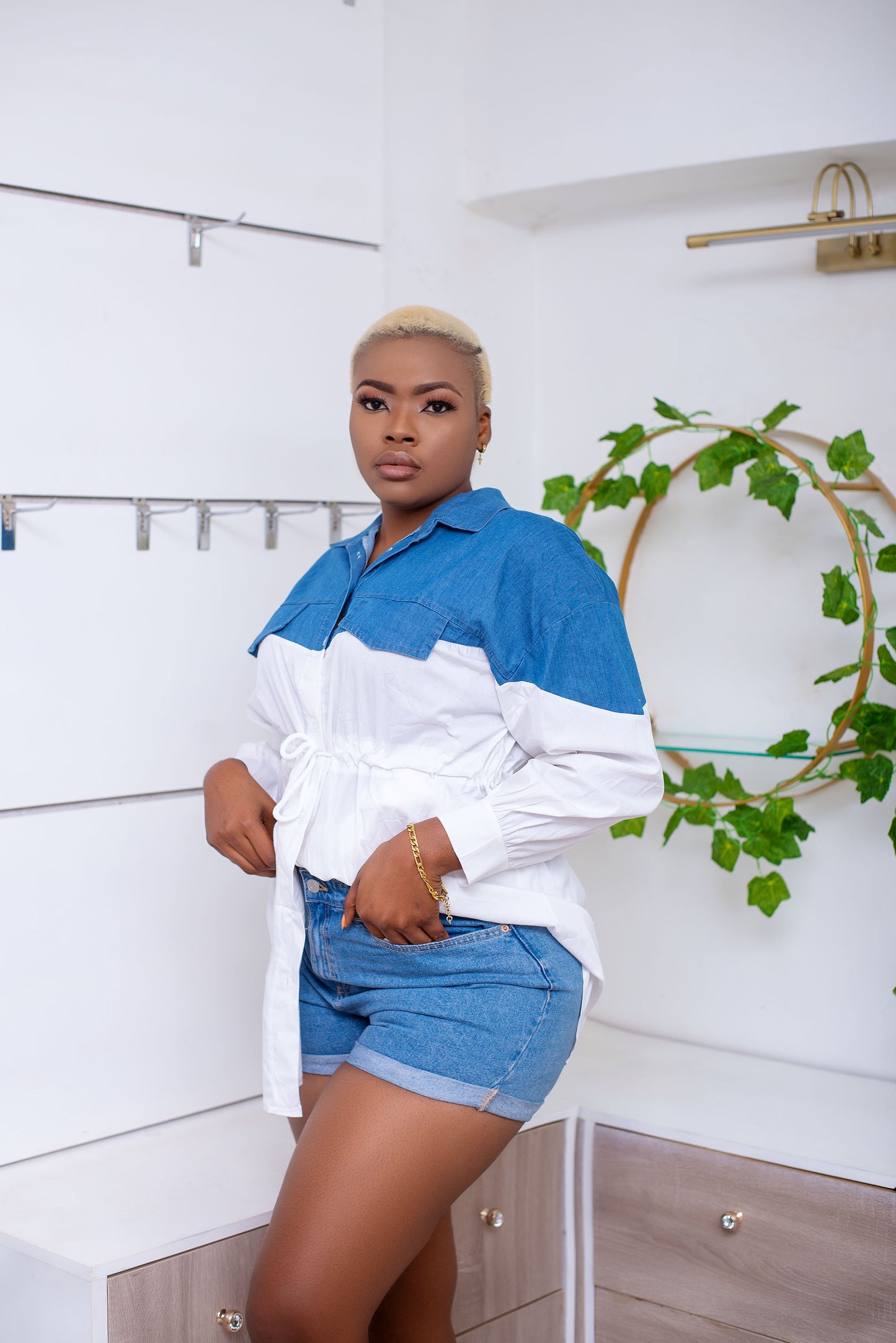 Stylish Denim Shirt Perfect casual outfit for any occasion