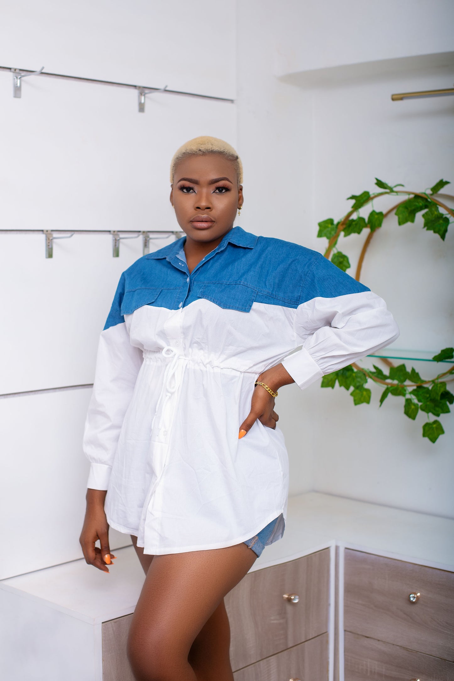 Stylish Denim Shirt Perfect casual outfit for any occasion