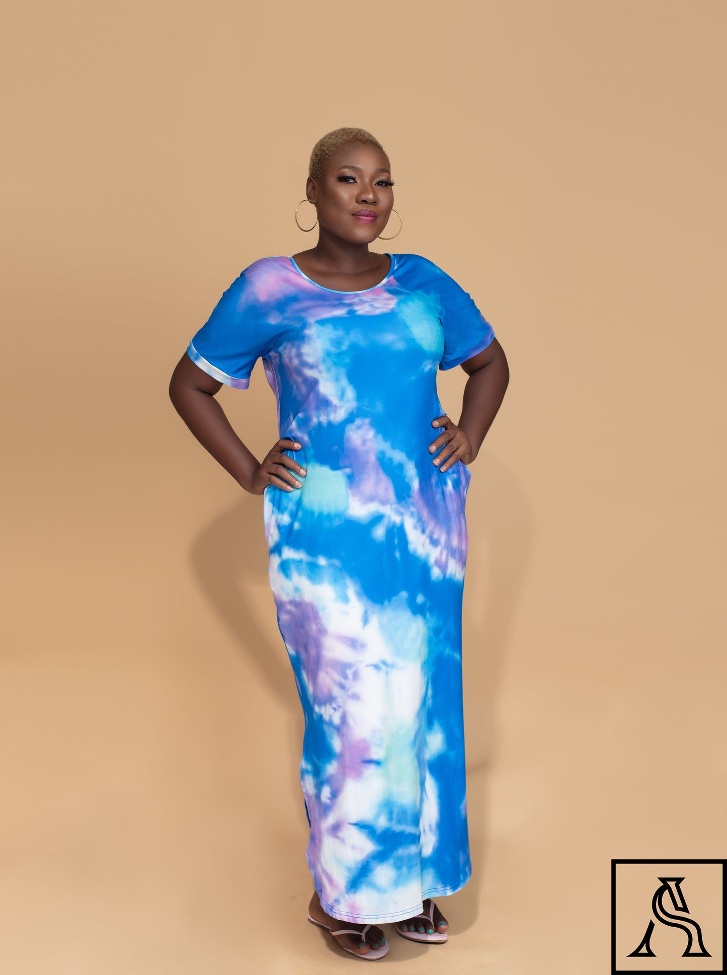 Tie-Dye Maxi Dress