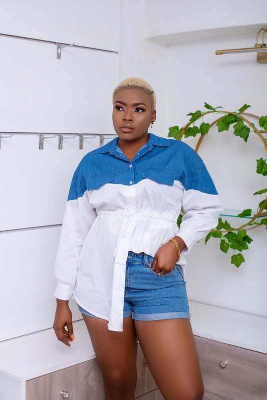 Stylish Denim Shirt  Perfect casual outfit for any occasion