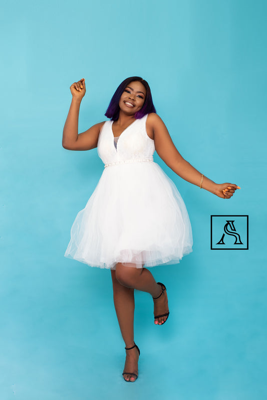 Elegant White Dress Perfect for special occasions