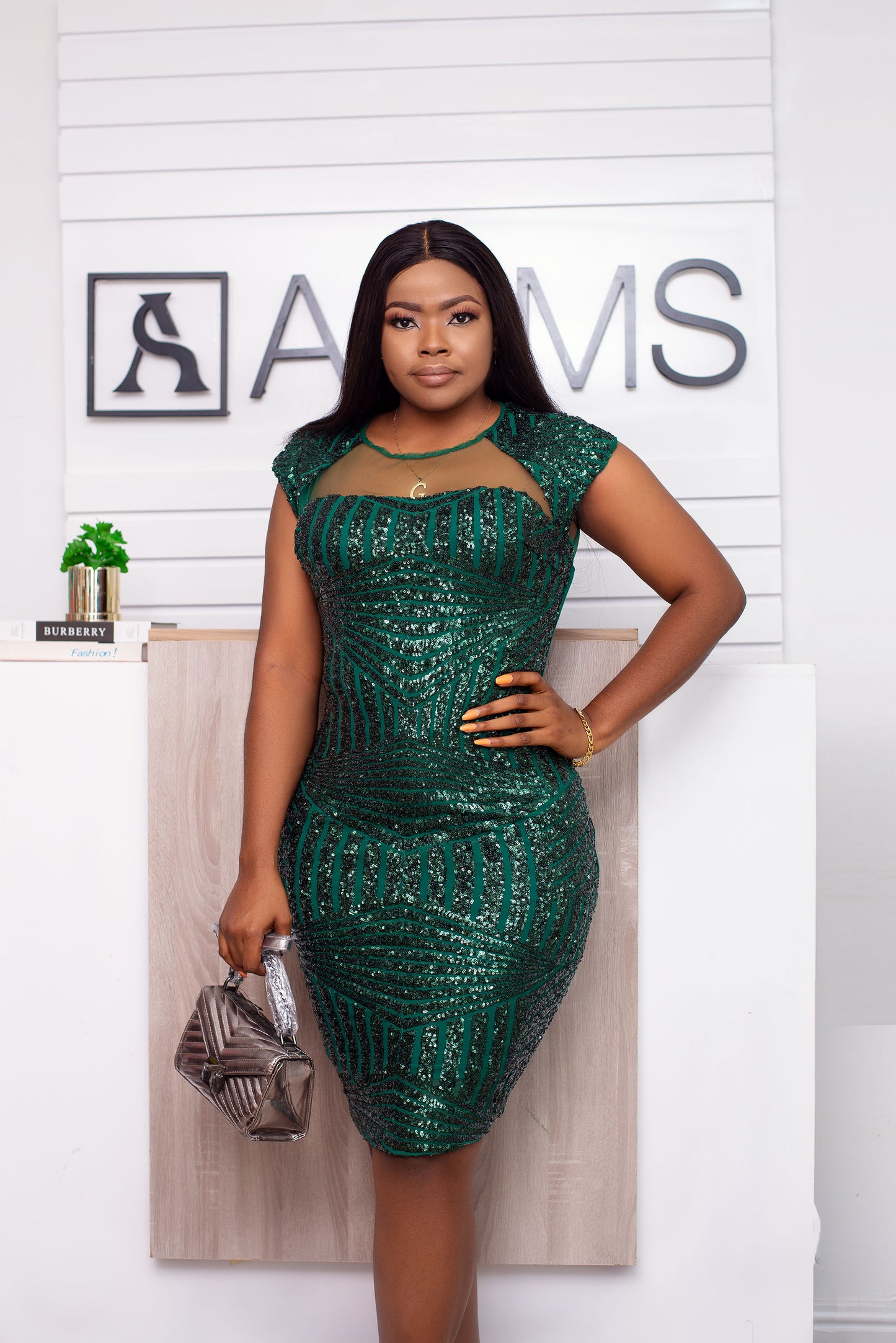 Green Sequin Dress Stylish and Elegant Evening Wear