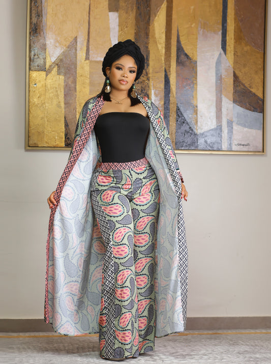 Elegant African Print Outfit Chic and stylish two-piece set