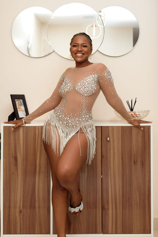Penelope Stunning rhinestone embellished outfit