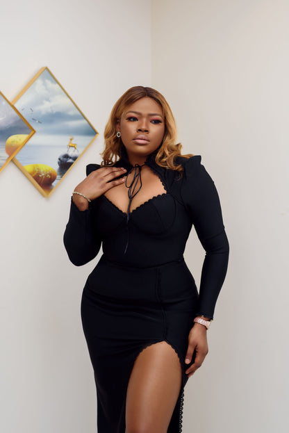 Black Vintage Stylish evening wear for special occasions