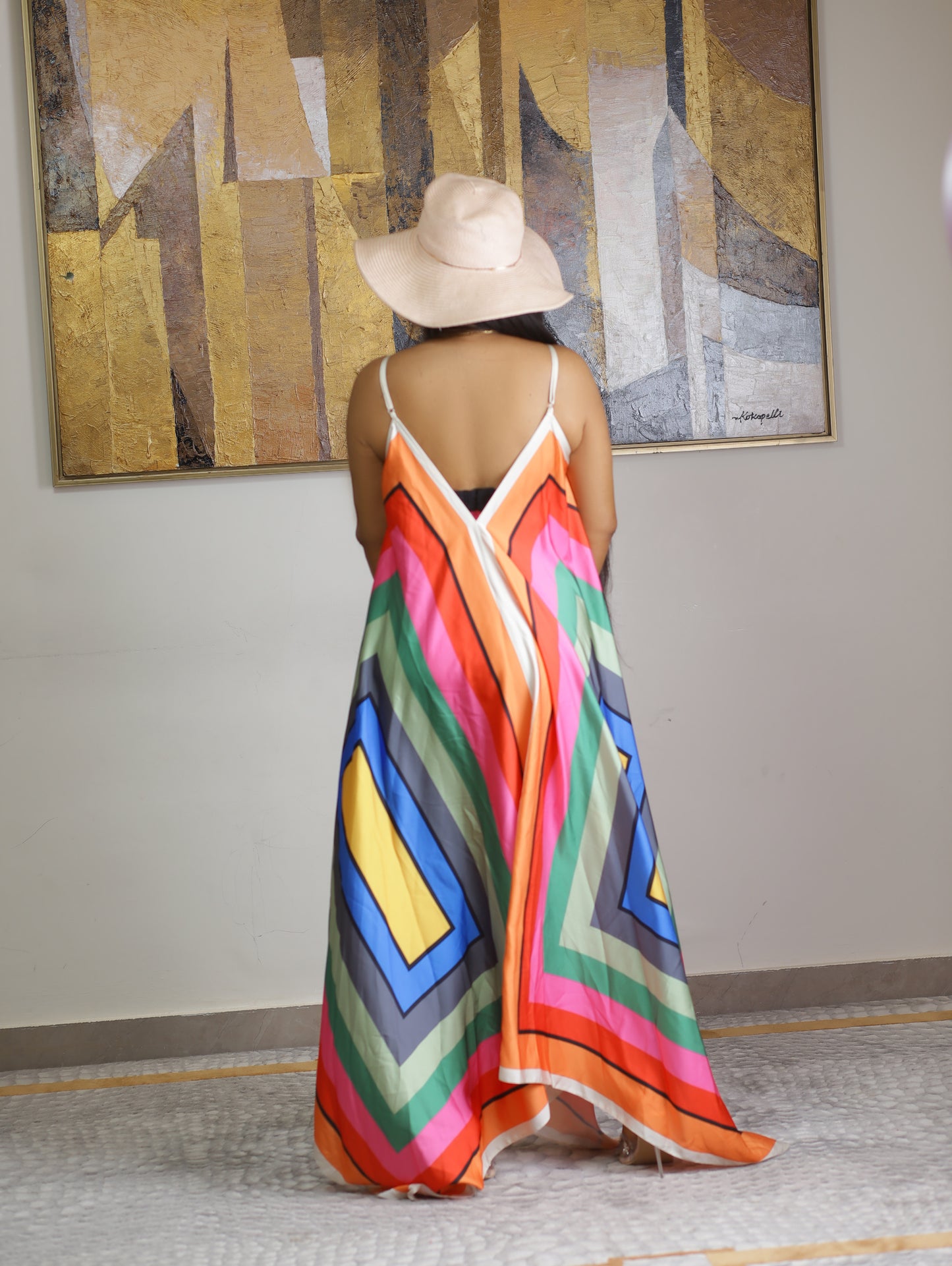 Colorful Bohemian Dress Vibrant and stylish summer wear