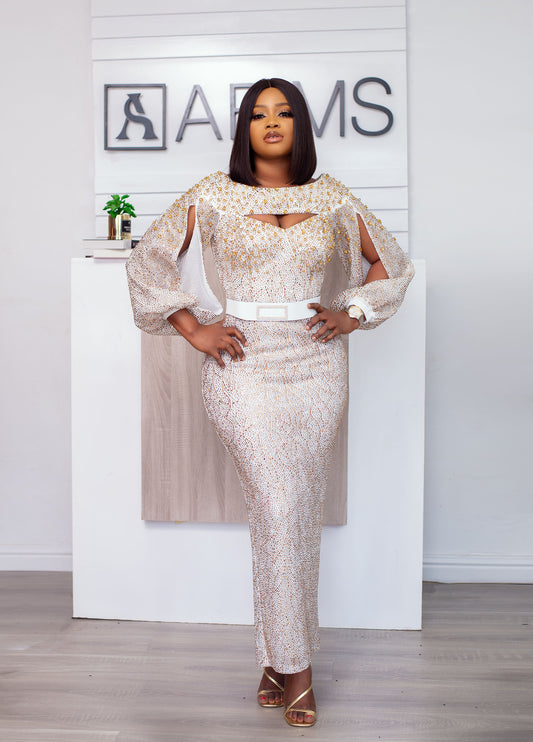 Elegant White Dress Sophisticated and Stylish Women's Apparel