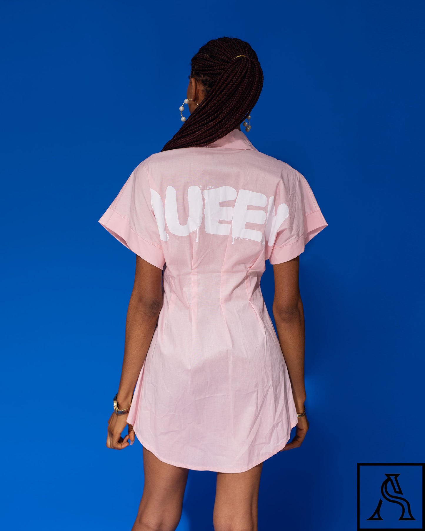 Pink Shirt Dress Elegant and stylish pink shirt dress