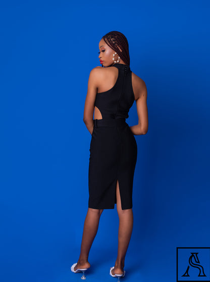 Elegant Black Dress Sophisticated evening wear