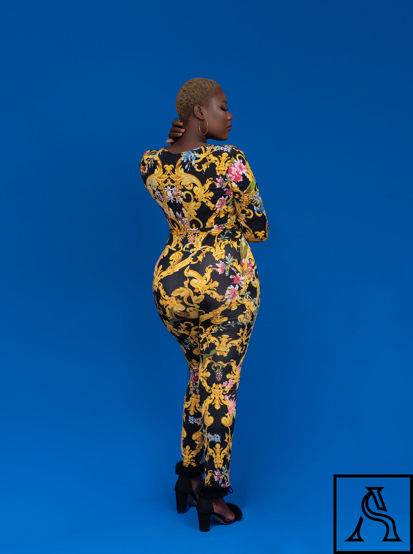 Floral Pattern Jumpsuit Stylish and Comfortable One-Piece